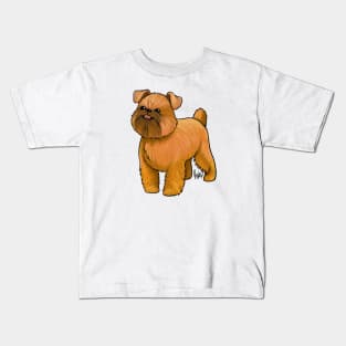 Dog - Brussell's Griffon - Natural Red Kids T-Shirt